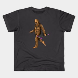 Bigfoot Skateboard Kids T-Shirt